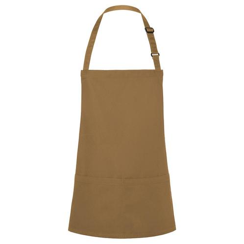 GGM Gastro | KARLOWSKY | Slabbenschort Kort Basic - Camel |, Huis en Inrichting, Keuken | Textiel, Overige kleuren, Nieuw, Schort