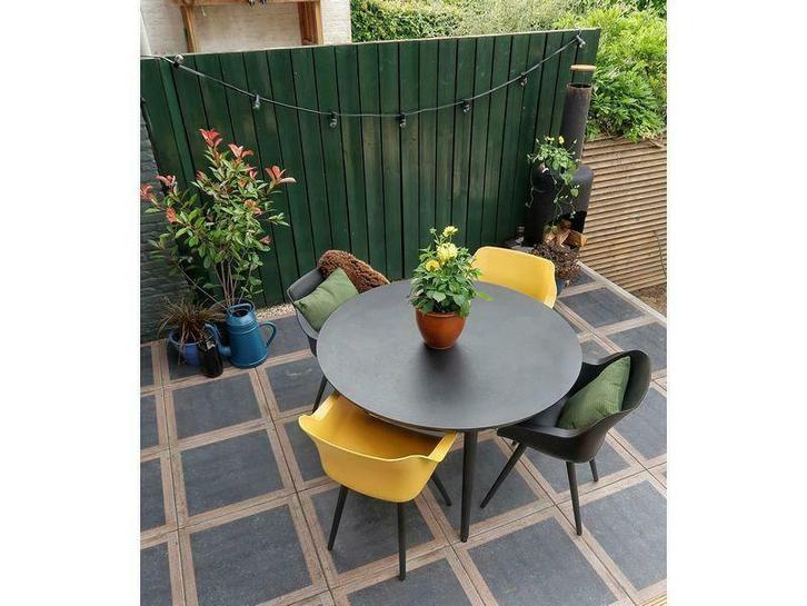 hartman tuinset sophie studio met sophie hpl tuintafel 128, Tuin en Terras, Tuinsets en Loungesets, Eettafel, Stoel, 4 zitplaatsen
