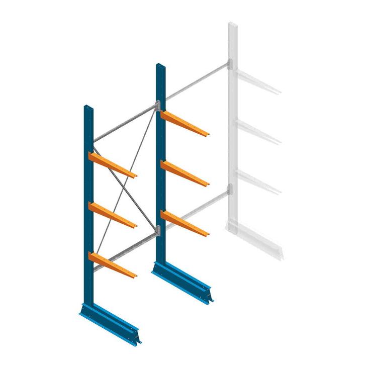 Beginsectie Draagarmstelling licht Enkelzijdig, Zakelijke goederen, Kantoor en Winkelinrichting | Magazijn, Stelling en Opslag