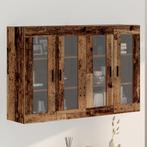 vidaXL Wandgemonteerde Kasten 2 pcs Oud hout 69.5 x 34 x 90, Huis en Inrichting, Minder dan 50 cm, Verzenden, Nieuw, Minder dan 100 cm