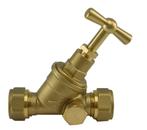 Riko Gastec stopkraan 15 mm knel x knel met aftapgelegenheid, Ophalen of Verzenden, Nieuw, Radiator, Hoog rendement (Hr)