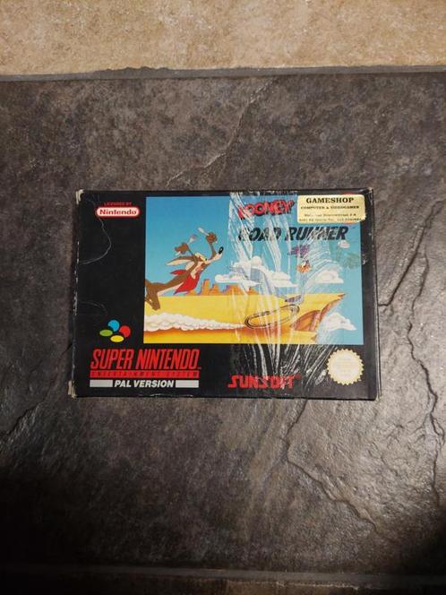 Looney tunes Road Runner (SNES tweedehands game), Spelcomputers en Games, Games | Nintendo NES, Zo goed als nieuw, Ophalen of Verzenden