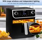 Airfryer XXL - heteluchtfriteuse - 8L - Zwart - Aigostar, Witgoed en Apparatuur, Airfryers, Verzenden, Zo goed als nieuw