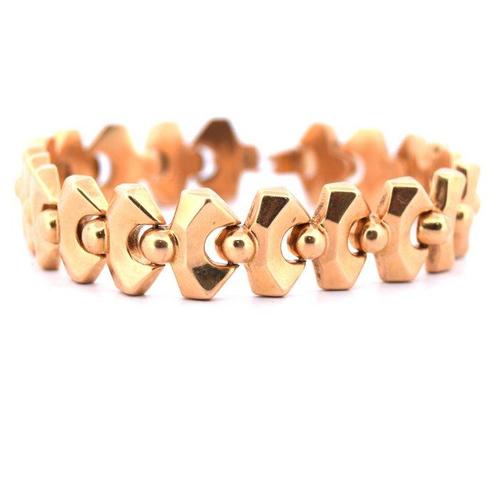 Armband - 18 karaat Geel goud - Jaren 70, Sieraden, Tassen en Uiterlijk, Armbanden