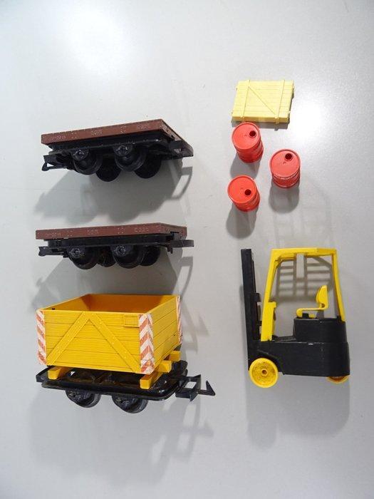 LGB G - Modeltrein (3) - 3 vlakke wagons, Hobby en Vrije tijd, Modeltreinen | Overige schalen