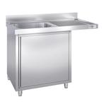 GGM Gastro | Vaatwasser spoelbakkast - 1200x700mm - met 1 |, Witgoed en Apparatuur, Vaatwasmachines, Verzenden, Nieuw, Inbouw