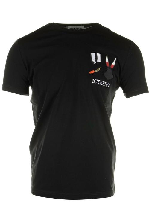 40% Iceberg  T-Shirts  maat 4XL, Kleding | Heren, T-shirts, Zwart, Nieuw, Verzenden