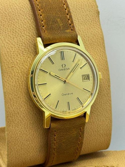 Omega - Geneve Date Cal.1030 - Zonder Minimumprijs -, Sieraden, Tassen en Uiterlijk, Horloges | Heren
