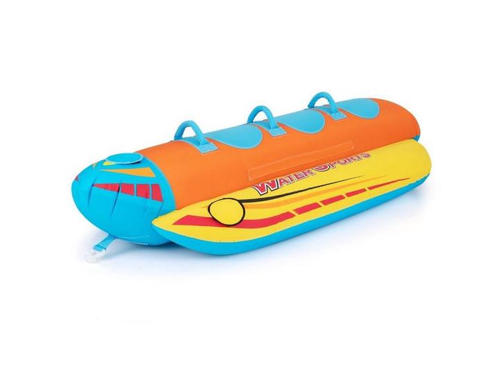 Coast Opblaasbare Bananenboot voor 3 Personen – Oranje/Geel, Huis en Inrichting, Woonaccessoires | Overige, Nieuw, Verzenden