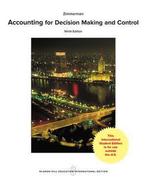Accounting for Decision Making and Control 9781259255007, Boeken, Verzenden, Gelezen, Jerold L. Zimmerman