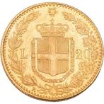 Italië. 1882 20 Lire Italian Humberto I Gold Coin