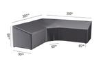 Platinum Aerocover loungesethoes 300x300x90x65 cm - L-vorm, Verzenden, Nieuw, Overige materialen