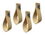 Set van 4 leren handgrepen, lussen, voor meubels, naturel, Ophalen of Verzenden, Nieuw