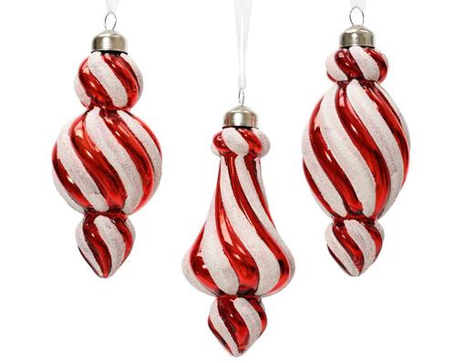 Kerstballen van glas ornament rood wit / stuk wordt uit, Hobby en Vrije tijd, Knutselen, Nieuw, Ophalen of Verzenden
