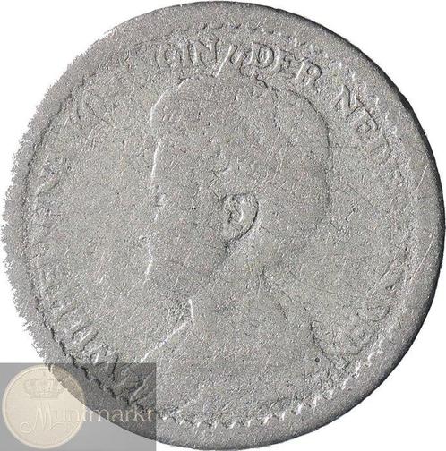 Nederland. Wilhelmina. 10 Cents 1912 beide varianten Hoge &, Postzegels en Munten, Munten | Nederland
