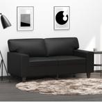 vidaXL Tweezitsbank 120 cm kunstleer zwart, Verzenden, 150 tot 200 cm, Leer, Nieuw