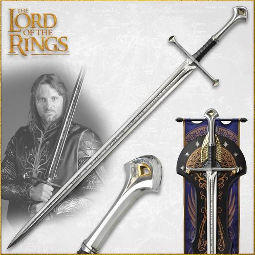 Lord of the Rings Replica 1/1 Anduril Sword Museum Collectio, Verzamelen, Lord of the Rings, Nieuw, Ophalen of Verzenden