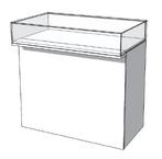Toonbank U-Frame Thick C-PUH-003, Zakelijke goederen, Kantoor en Winkelinrichting | Kantoormeubilair en Inrichting, Nieuw in verpakking