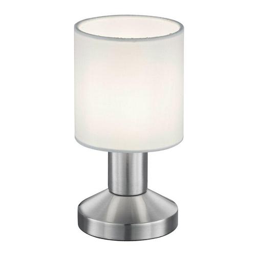 Nikkelen tafellamp metaal, Nordby, met schakelaar, Huis en Inrichting, Lampen | Tafellampen, Nieuw, Stof, Minder dan 50 cm, Ophalen of Verzenden