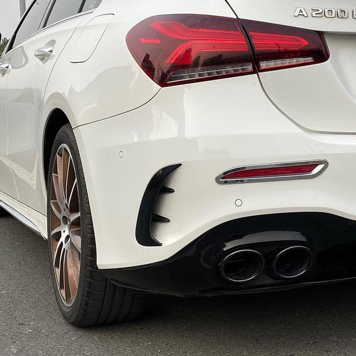 Achterbumper zijspoiler flaps aero geschikt voor Mercedes A-, Auto-onderdelen, Carrosserie en Plaatwerk, Nieuw, Ophalen of Verzenden