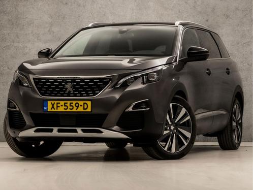 Zakelijke Lease |  Peugeot 5008 1.6 PureTech GT-Line 7 Perso, Auto's, Peugeot, Onderhoudsboekje, Lease, Zwart, Automaat, SUV of Terreinwagen