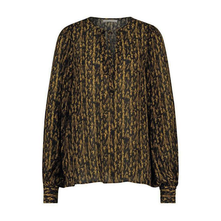 Freebird • zwart gele blouse Kiki • S, Kleding | Dames, Tops, Zwart, Nieuw, Maat 36 (S), Verzenden