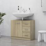 vidaXL Wastafelkast 63x30x54 cm bewerkt hout sonoma, Huis en Inrichting, Verzenden, Nieuw, Minder dan 100 cm