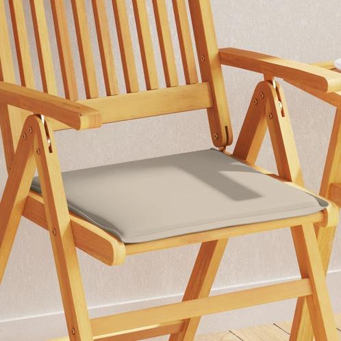 vidaXL Tuinzitkussens 6 st vierkant 45x45x2 cm taupe, Huis en Inrichting, Woonaccessoires | Kussens, Nieuw, Verzenden