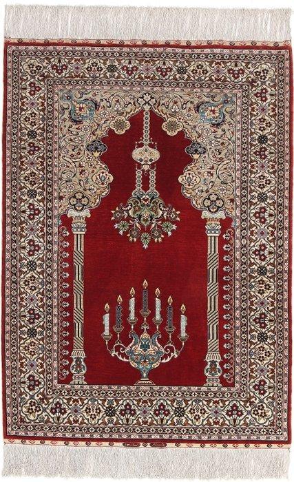 Zuivere zijden Turks Istanbul-Cinar Tapijt met handtekening, Huis en Inrichting, Stoffering | Tapijten en Kleden