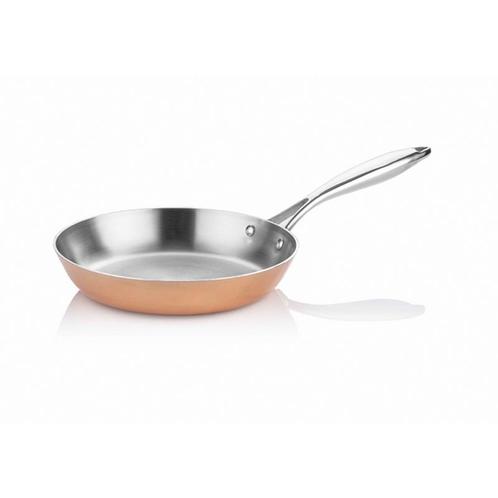 GGM Gastro | Tri-Ply koperen koekenpan - Drielaagse | 510-24, Huis en Inrichting, Keuken | Potten en Pannen, Nieuw, Verzenden