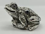 Argenteria 917 Firenze - sculptuur, Rana - 3 cm - Bedekt met, Antiek en Kunst