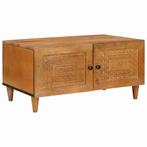 vidaXL Salontafel Lichtbruin 80 x 50 x 40 cm massief, Huis en Inrichting, Tafels | Salontafels, Verzenden, Nieuw, 50 tot 100 cm