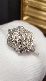 Ring Platina, Prachtige Art Deco platina en 1,29 karaat, Sieraden, Tassen en Uiterlijk, Ringen, Nieuw