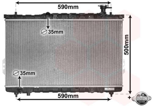 RADIATOR VOOR HYUNDAI SANTAFE 2000-2006 2531026000, Auto-onderdelen, Airco en Verwarming, Nieuw, Ophalen of Verzenden