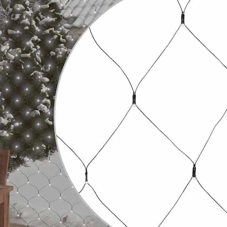 vidaXL Kerstnetverlichting 306 LEDs binnen en buiten 3x3 m, Tuin en Terras, Buitenverlichting, Nieuw, Kunststof, Verzenden
