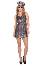 Festival Jurkje Holografisch Multikleur Dames, Kleding | Dames, Ophalen of Verzenden, Nieuw