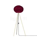 Umage Eos Tripod Vloerlamp, frame messing/lampenkap rood -, Huis en Inrichting, Lampen | Vloerlampen, Verzenden, Nieuw