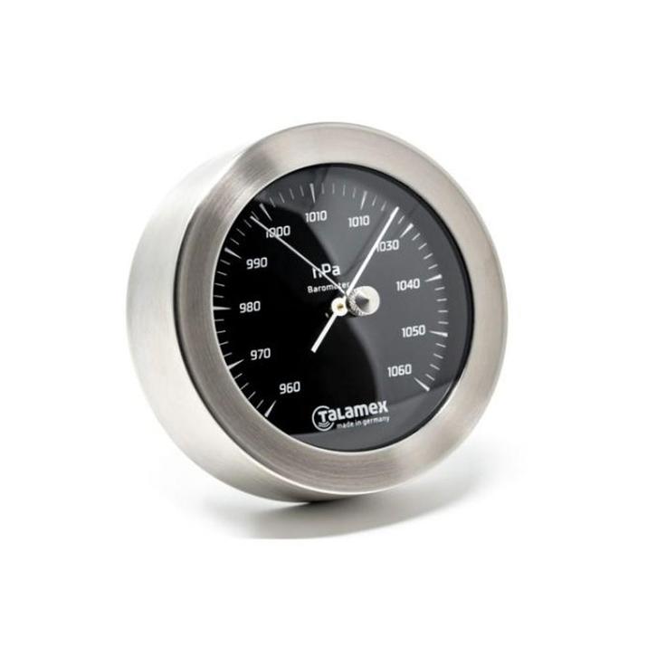 Talamex Barometer Serie 100 Blackline RVS, Watersport en Boten, Accessoires en Onderhoud, Nieuw, Ophalen of Verzenden