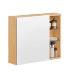 Badkamer Spiegelkast – Hangende Wandkast met Open Vakken, Huis en Inrichting, Kasten | Overige, Verzenden, Nieuw