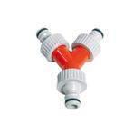 Talen Tools Y-Vertakking met Kraannippels - PVC - Voor Tu..., Tuin en Terras, Ophalen of Verzenden, Nieuw
