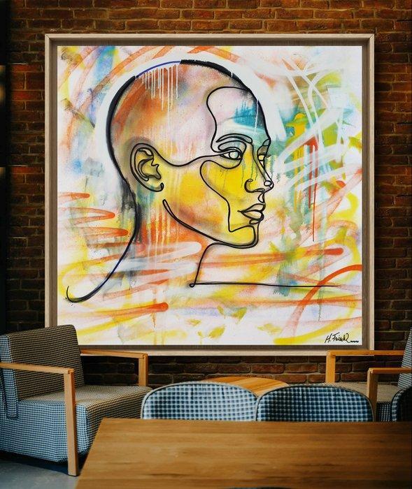 H. Friedel - Futuristic, Antiek en Kunst, Kunst | Schilderijen | Modern