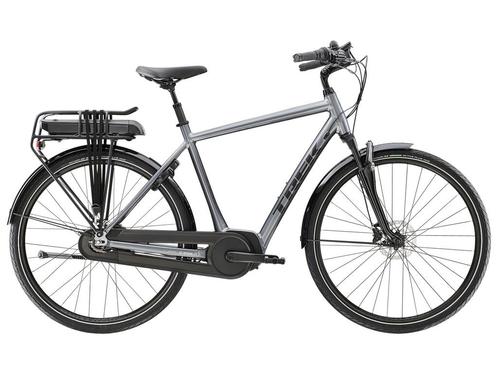 Trek District+ 2 2024 - 400 Wh - Grijs - Elektrische fiets, Fietsen en Brommers, Elektrische fietsen, Verzenden