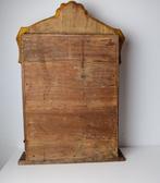 Grote houten kapel - Heilige Familie - 48 x 70 cm - Walnoot, Antiek en Kunst