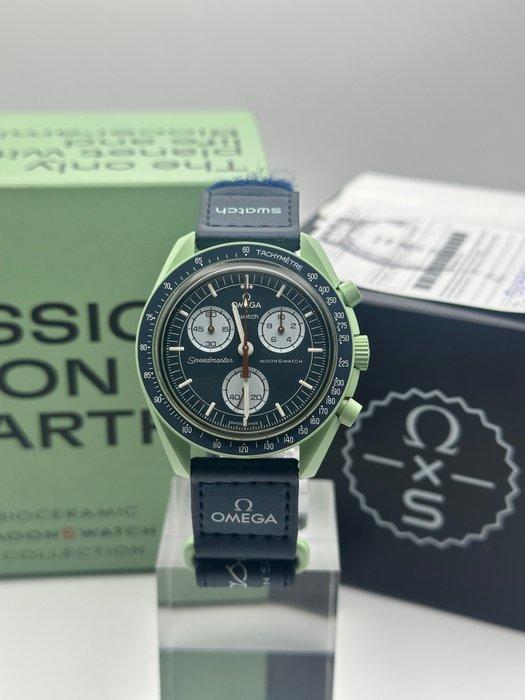 Omega x Swatch - MoonSwatch - Mission on Earth - Zonder, Sieraden, Tassen en Uiterlijk, Horloges | Heren