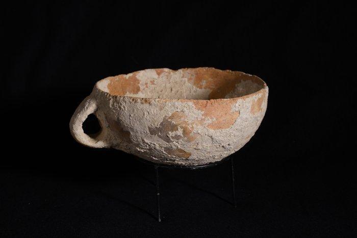 Trans-Jordanië Aardewerk vessel, 7,5 x 17,5 cm, Verzamelen, Mineralen en Fossielen