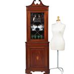 Smalle Regency hoekkast met afneembaar kroontje ca 1815 maho, Ophalen of Verzenden