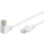 Cat5e 5 meter Wit UTP-kabel 1 x haaks, Computers en Software, Pc- en Netwerkkabels, Nieuw, Ophalen of Verzenden