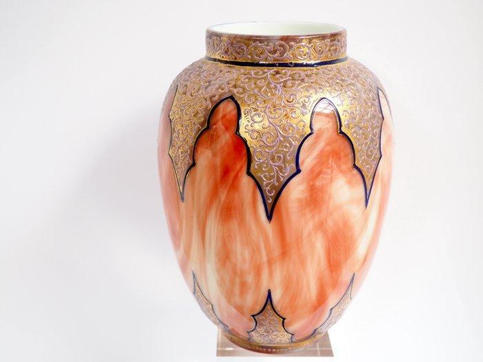 Loetz - Vaas - Glas - Carneool, Antiek en Kunst, Antiek | Glas en Kristal