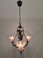 Kroonluchter - Metaal, Glas - Putto en Duif