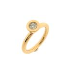 Gouden Sushi ring met diamant; 0,045 ct. | Bron Jewelry, Sieraden, Tassen en Uiterlijk, Gebruikt, Overige kleuren, Ophalen of Verzenden